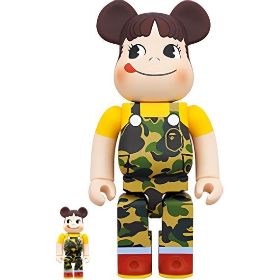 BE@RBRICK x BAPE 400%100% x Peko 7cm/28cm