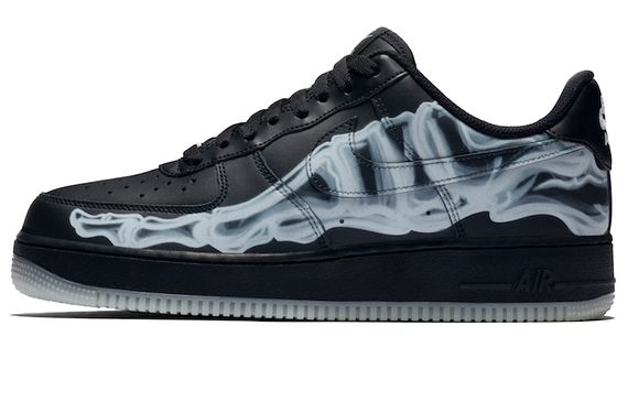 Nike Air Force 1 Skeleton &#39;Black on Black&#39;