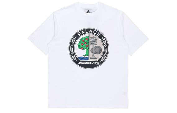 PALACE SS21 x AMG Emblem T-Shirt White Logo T