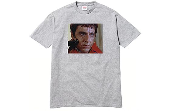 Supreme FW17 x Scarface Shower Tee Heather Grey T