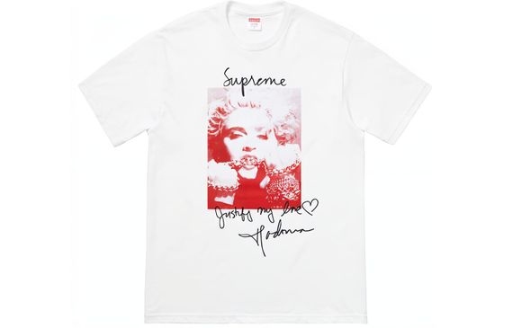 Supreme FW18 Madonna Tee White T