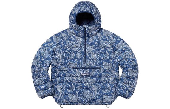 Supreme FW22 Week 6 Micro Down Half Zip Hooded Pullover