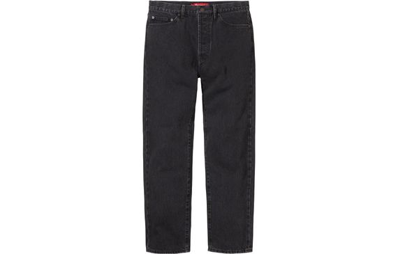 Supreme FW23 WEEK1 STONE WASHED BLACK SLIM JEAN
