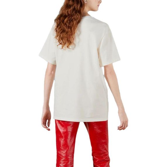 GUCCI Cotton Jersey T-Shirt With Embroidery Logo T