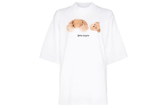 PALM ANGELS Pink Bear S/S T-shirt logo T
