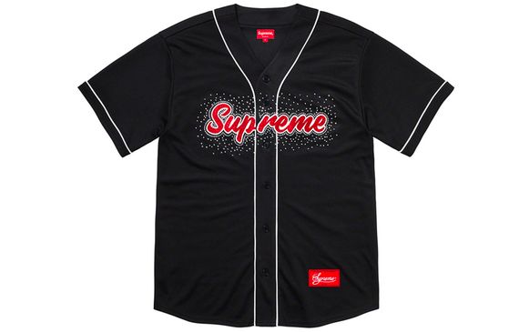 Supreme SS20 Week 14 Rhinestone Baseball Jersey