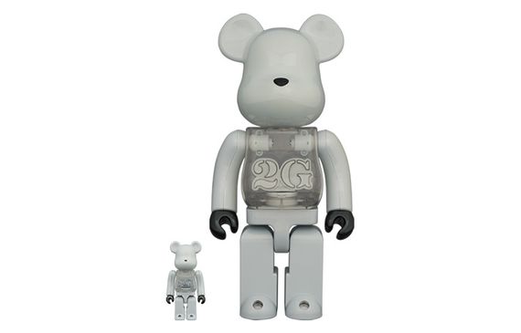 BE@RBRICK 2G WHITE CHROME