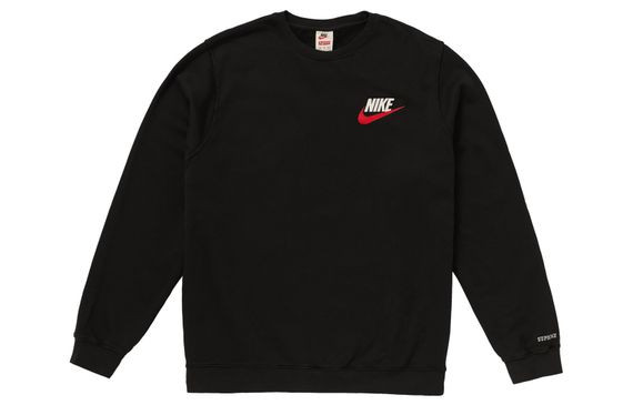 Supreme FW18 x Nike Crewneck Black