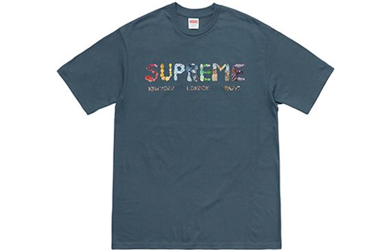 Supreme SS18 Rocks Tee Dark Slate T
