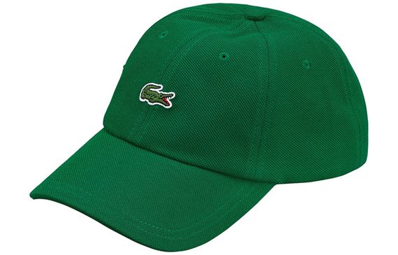 Supreme FW19 Week 5 x LACOSTE Pique 6-Panel logo