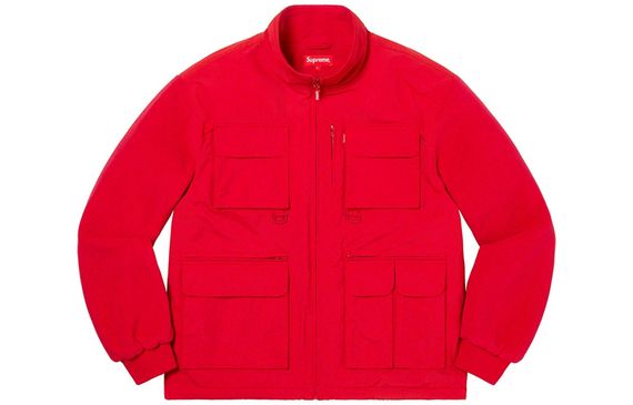 Supreme FW19 Week 10 Upland Fleece Jacket Red