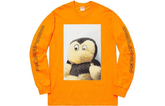 Supreme FW18 Mike Kelley AhhYouth! L/S Tee Bright Orange T