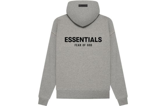 Fear of God Essentials SS22 Hoodie Dark Oatmeal Logo