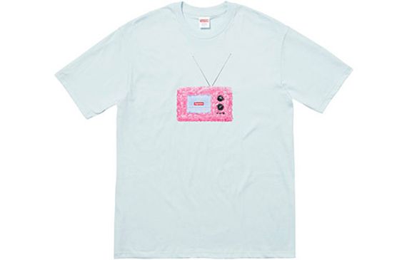 Supreme SS18 TV Tee Pale Blue T