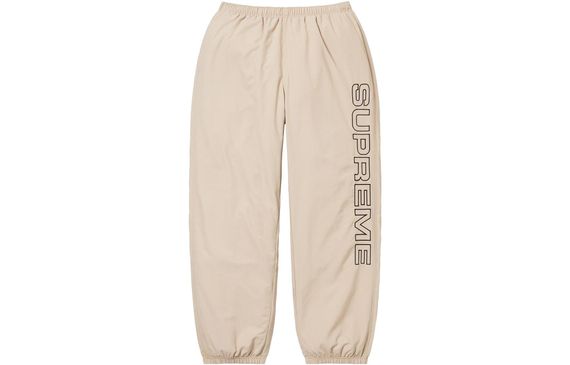 Supreme FW23 WEEK1 SPELLOUT EMBROIDERED TRACK PANT Logo