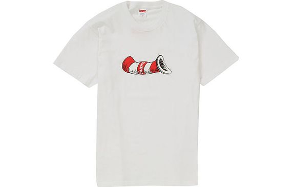 Supreme FW18 Cat in the Hat Tee White T
