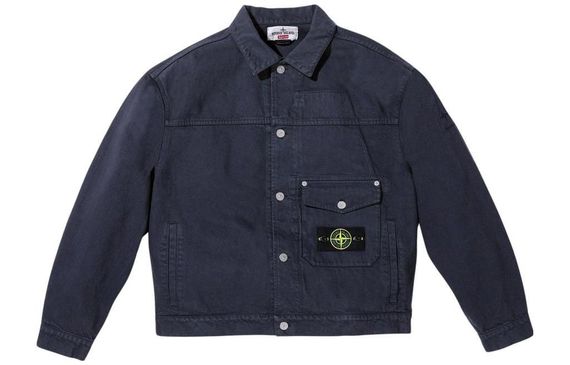 Supreme x STONE ISLAND FW23 WEEK10 DENIM TRUCKER JACKET Logo