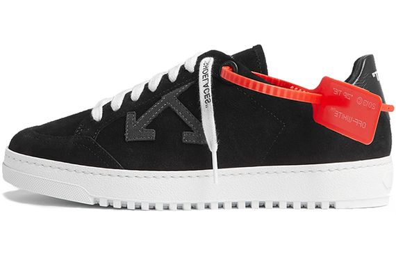 OFF-WHITE 2.0 Leather Trimmed Suede Sneakers