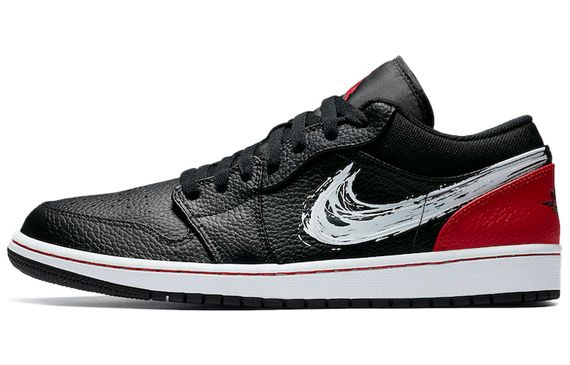 Jordan Air Jordan 1 Low Brushstroke Swoosh
