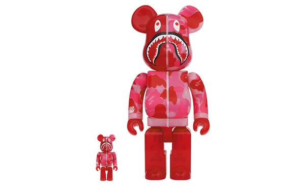 BE@RBRICK x BAPE CLEAR ABC CAMO SHARK 2020