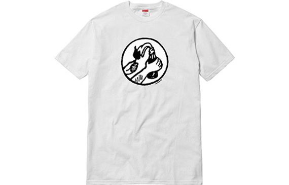 Supreme SS18 Molotov Tee White T