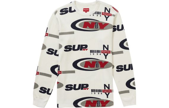 Supreme FW18 NY Waffle Thermal White