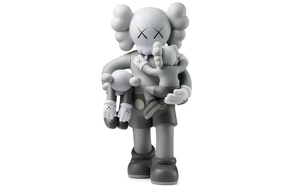 Kaws Clean Slate Vinyl Figure Grey 17.8cm
