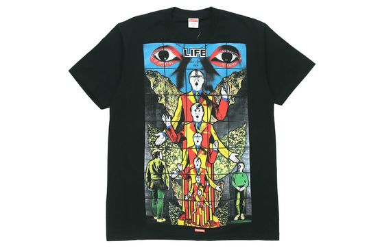 Supreme SS19 x Gilbert x George LIFE Tee Black T