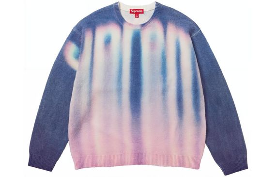 Supreme FW23 WEEK1 BLURRED LOGO SWEATER Logo