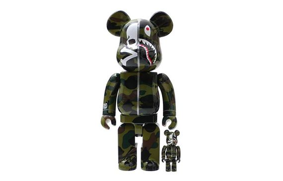 BE@RBRICK x BAPE 400%100% MMJ 7cm/28cm