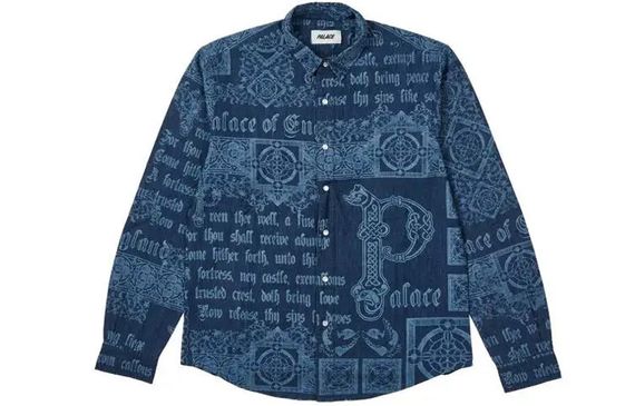 PALACE FW21 Medieval Shirt Blue