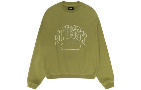 Stussy FW23 VARSITY OVERSIZED CREW Logo