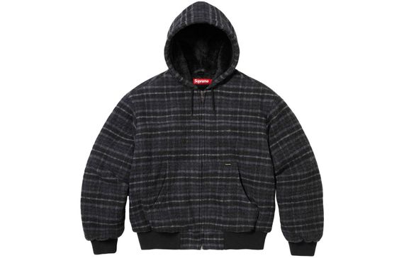 Supreme FW23 WEEK3 PLAID WOOL HOODED WORK JACKET