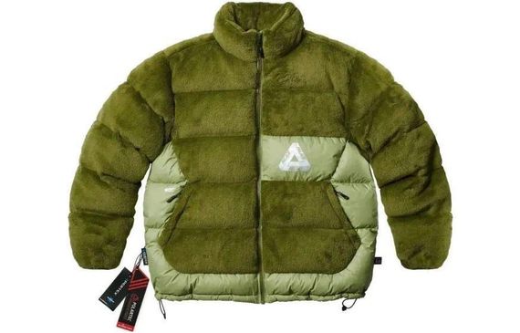 PALACE FW22 Polartec High Loft Puffa Olive Logo