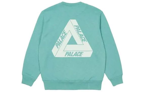 PALACE FW21 Slub Crew Green Logo