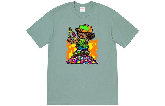 Supreme SS19 Molotov Kid Tee DarkSage T