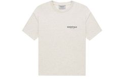 Fear of God Essentials FW21 Tee Light Heather Oatmeal Logo T