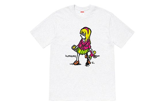 Supreme SS19 Suzie Switchblade Tee AshGrey T