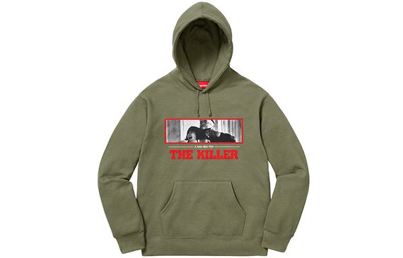 Supreme FW18 The Killer Hooded Sweatshirt Light Olive