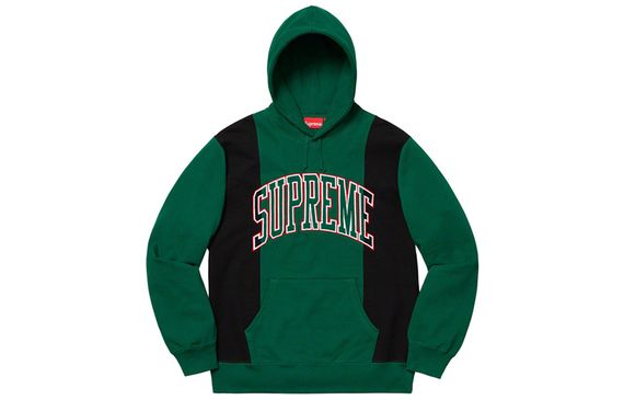 Supreme FW19 Week 4 Paneled Arc Hooded Sweatshirt Logo