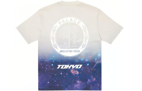 PALACE x AMG SS22 Tokyo T-Shirt Tan Blue T