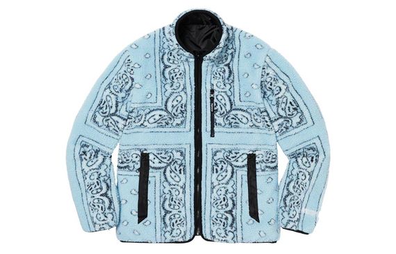 Supreme FW19 Week 3 Reversible Bandana Fleece Jacket