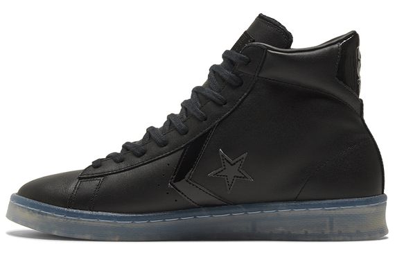 Converse Cons Pro Leather High&quot;Black Ice Black Clear&quot;