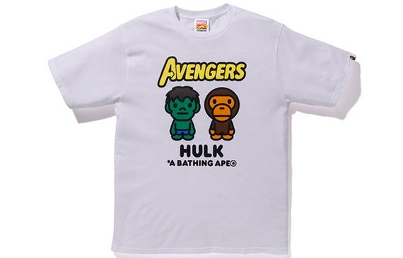 A BATHING APE BAPE × Marvel Milo The Hulk Tee T