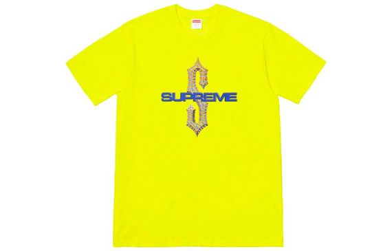 Supreme SS18 Diamonds Tee Bright Yellow T