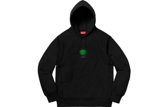 Supreme SS19 Apple Hooded Sweatshirt Black Logo