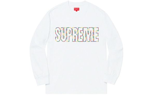 Supreme SS19 International L/S Tee White Logo T
