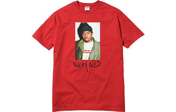 Supreme FW17 Nas Tee Red T