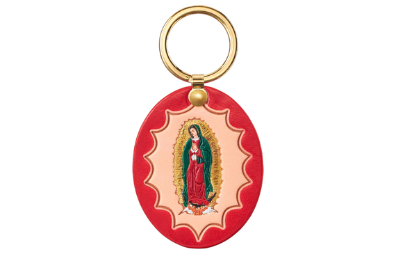 Supreme FW23 WEEK 11 GUADALUPE LEATHER KEYCHAIN