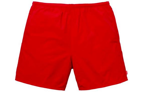 Supreme SS18 Arc Logo Water Short Red Logo